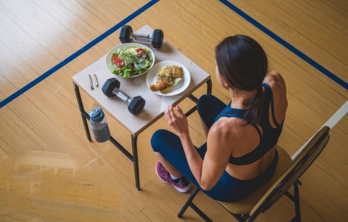 Cena después de entrenar